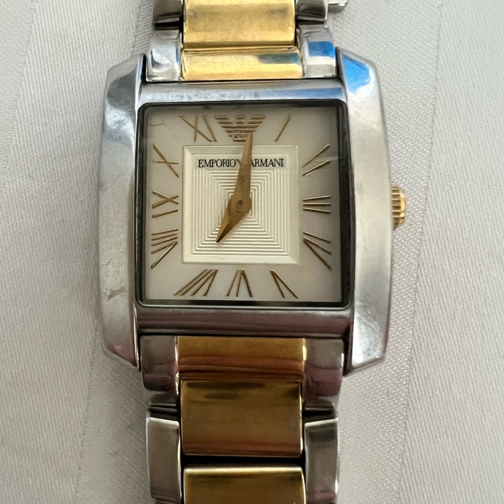 Emporio Armani watch gold/silver